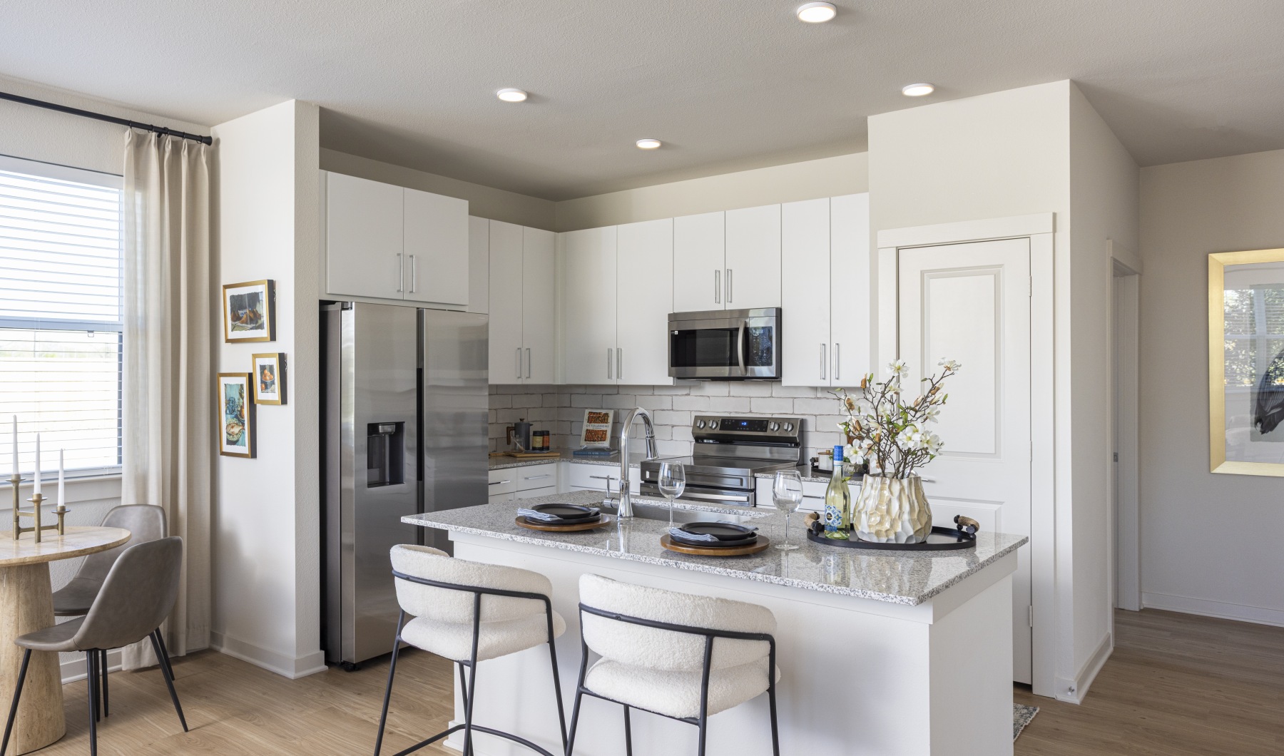 kitchen with stainless steel appliances